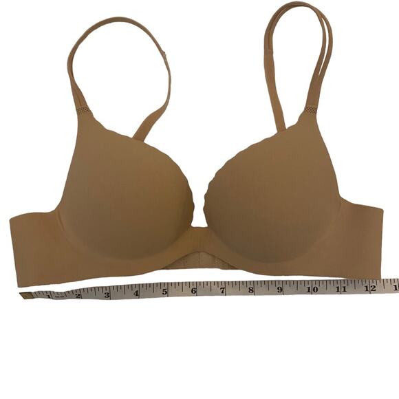 Victoria’s Secret Push Up Underwire Bra Nude Tan Beige 32A - Picture 3 of 4